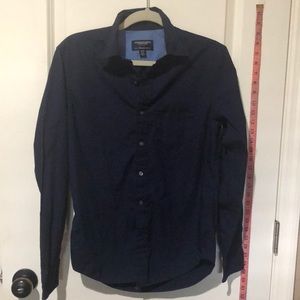AEO Prep Fit Navy BUTTON DOWN